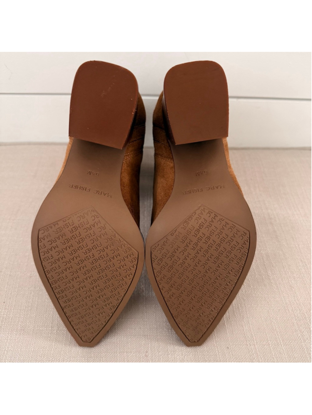 Women's Marc Fisher Brown Suede Ankle Boots & Booties 6.5 - Picture 7 of 8